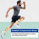Graduated Compression Socks for Women&Men 20-30mmhg Knee High Socks Travel Hiking Running Stocking (Large-X-Large, 12-6 Pairs Animal Series04)