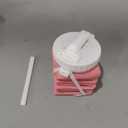 BEAUTAIL Collapsible Water Bottles with Straw 20.6oz, Silicone Foldable Portable Water Bottle, BPA-Free, Leakproof Reusable for Travel Camping Hiking Cycling Yoga Sports, 1 Pack (Pink)