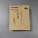 TECKNET Wireless Mouse (BT5.0/3.0 & 2.4G) Rechargeable 4800 DPI Silent USB A & Bluetooth Mouse 6 Buttons, Wide Compatibility - Grey