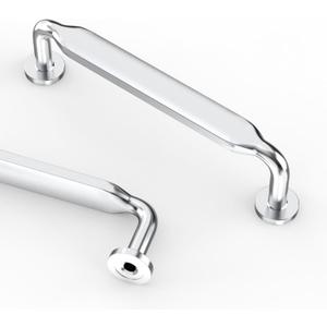 9 x Asidrama 10 Pack 3.75 Inch(96mm) Polished Chrome Kitchen Cabinet Handles, Cabinet Pulls Kitchen Cabinet Hardware for Cupboard Drawer Pulls