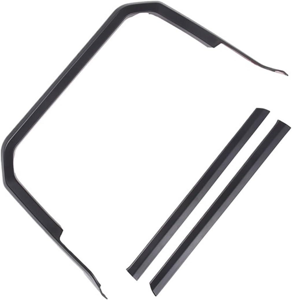 Compatible with Toyota Tundra Sequoia ABS Carbon Fiber/Red/Matte Black Car Center Panel Frame Trim Sticker Car Modification Accessories(Matt Black)