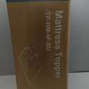 Sweetcrispy Mattress Topper Full, 4 Inch Thick Memory Foam Gel Infused Cooling Toppers Pad for Full Size Bed, Sleeper Sofa, RV, Camper, CertiPUR US Certified, Ventilated and Breathable, Blue