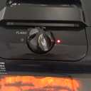 Comfort Zone Electric Mini Fireplace Space Heater with Realistic 3D Flame, Stay-Cool Body, Carry Handle, Overheat Sensor, and Safety Tip-Over Switch, Ideal for Home, Bedroom, & Office, 1,200W, CZFP1BK (Black)