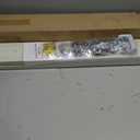 Ceiling Curtain Track Set - Dual Track Ceiling & Wall Mount 3ft-6ft, Heavy-Duty Double Track Rails with Silent Slides, Room Divider Double Track System, Includes Hooks/Clips/Brackets, White