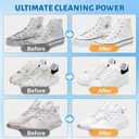 Jevvu Shoe Cleaner, Sneaker Cleaner Foam for Removing Stains and Dirt, Shoe Cleaning Kit for White Shoes