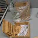 Pezin & Hulin Bamboo Charging Station for Multiple Devices, with Power Charger, Wire Cables 5 Pack, Compatible with Multi Phones & Tablet, for Earbuds & Smart Watch