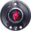 VITINO Gas Cap Quick Action Fuel Tank Cap Lightning Key CNC Motorcycle Accessories Fit For BMW F800GS RNINET S1000RR M1000R (Red)