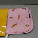Sunheir Washable Pee Pads for Dogs 2-Pack Reusable Puppy Pads Pet Training Pads, Waterproof Dog Pee Pads for Crate, Whelping Pad, Non-Slip Protects Against Urine Leakage (Leaves - Pink, 18x24)