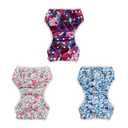 ALVABABY Swim Diapers 3pcs Reusable & Adjustable 0-2 Years Baby Girl 3SWY03 (Blue, M)