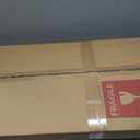 Beauty4U 50” x 14" Full Length Wall Mirror, White Baroque Door Mirror