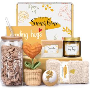 Gift Baskets for Women, Get Well Soon Gifts Basket for Women, Sympathy and Thinking of You Gifts After Surgery Recovery, Care Package for Woman Mom Her Wife Friend Sister