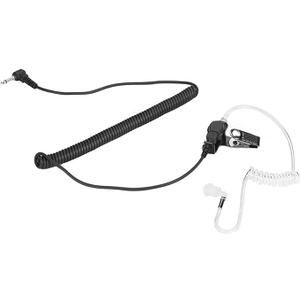3.5mm Surveillance Single-Wire Listen Only Earpiece Walkie Talkie with Covert Tansparent Acoustic Tube Headset Police Law Enforcement for Speaker Mics