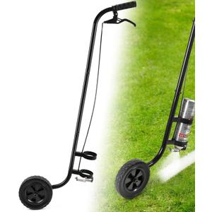 Striping Line Painting Wand, Striping Spray Paint Wand for Line Paint Stripe Ground, Industrial Wheel Painting Stick for Sports Fields Utility Marking, Work with Inverted Striping Paint(T-Tip Nozzle)