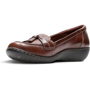 Clarks Women's Ashland Bubble Loafer, Brown Multi, 8 Wide