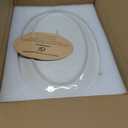 famiware Serving Platter, Oval 15.59/14.3/12.9inch Serving Dishes for Entertaining, Serving Bowls, Microwave Safe, Stoneware Serving Trays for Party, Food, Turkey, Cheese, Ocean Series, Vanilla White