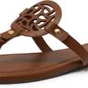 katliu Women's Flat Sandals Flip Flop Sandals Comfortable Dressy Thong Sandals, size: 8.5