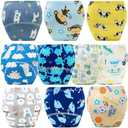 Upairy Training Pants for Girls Boys,Toddler Potty Training Underwear,Leakproof Reusable Kid Confident Panties,Children's Potty Underwear 100% Cotton for 2T-6T(10PCS,L)