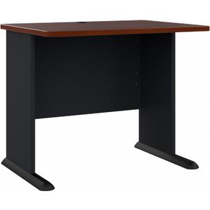 Bush Business Furniture Series A 36W Small Desk in Hansen Cherry and Galaxy, Compact Computer Table for Home or Professional Office