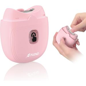 Electric 2-in-1 Nail Clipper & Polisher, 2-Speed Safe Fingernail Trimmer for All Ages, Rechargeable Automatic Nail Clipper with Light, Manicure Set for Baby Kids Seniors & Weak Hands