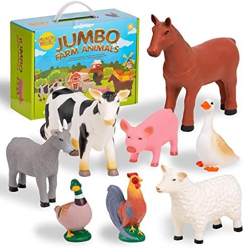 Learning Minds Set of 2 Jumbo Farm Animal