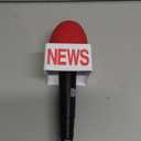 Nicky Bigs Novelties Adult News Anchor Microphone Prop - Fake News Microphone with Flag, Plastic Wireless prop for Reporter, Anchorman, Journalist Costume, Career Day, Halloween - Black, One Size