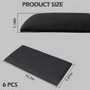 Elvone Peel and Stick Padded Wall Panels for Kids, 3D Anti-Collision Wall Mounted Bed headboard for Full, Black, 6PCS, 6 Pack
