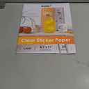 Koala Printable Clear Sticker Paper - ONLY for LASER Printer - 8.5x11 Inch 20 Sheets Full Sheet 100% Transparent Label Paper for DIY Personalized Decals, Labels