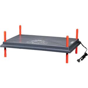 RentACoop 16x24 Inch Adjustable Heating Plate with Bonus Foldable Anti-Roost Cone for up to 50 Chicks | Large Chick Brooder Heat Plate – Energy-Efficient and Safer Than Heat Lamps