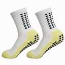 2Pairs - Dispensing Anti-Slip Men's Football Socks, Medium-Length Thick And Wear-Resistant Towel Sole Sports Socks