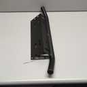 SKYWORLD 22.8 inch Bull Bar Aluminum Alloy Front Bumper License Plate Mount Bracket Holder for Daytime Running Light Offroad LED Light Bar, Black