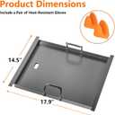 17.9"x14.5" Half Carbon Steel Griddle Insert for Blaze 3/4/5 Burner Grills