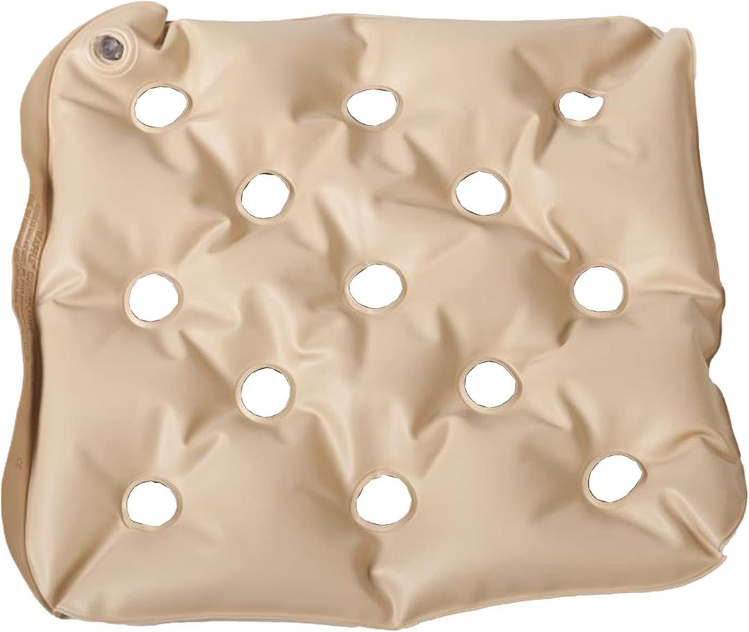 EHOB Waffle Pre-Inflated Seat Cushion Pad (17" x 17", Beige)