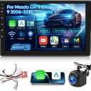 4G+64G Car Radio for Mazda CX-9 CX9 CX 9 2006-2015 - Wireless Carplay & Android Auto - 10 Inch Touchscreen Radio with Android Auto, 32 EQ DSP, WiFi, GPS, SWC + AHD Backup Camera