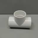 3 Way 3" PVC Tee Pipe Fittings Adapter (Socket x Socket x Socket) Furniture Grade SCH40 3 Inch PVC Elbow Pipe Connector for DIY PVC Shelf Garden Support Structure Storage Frame