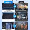 Nmoiss [2026 Upgraded] Car Window Shades for Baby [Skin-Friendly Blackout Layer] (2 Pack) 99% UV-Blocker Protection Side Window Curtains Roll Windows Down Privacy Full Covers/Half Shade Options