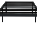 EMODA 18 Inch Twin XL Bed Frames No Box Spring Needed, Heavy Duty XL Twin Metal Platform Bed Frame with Tall Storage Space, Noise Free, Easy Assembly, Black