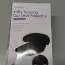 Risirica 2 Pack Black carseat Potty Training Cover,Extended Length Car Potty Training Seat Protecto for Potty Training,Piddle Pads & Travel for Stroller,Non-Slip Pee Protector for Carseat