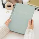 Undated Daily Planner with Hourly Schedule - To Do List Notebook for Work and Appointment - Daily Task Planner Journal for Women - Weekly Planners Notepad - Aesthetic School and Office Supplies (Green)