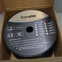 4K HDMI Cable 500 FT, High Speed Fiber Optic HDMI Cable, Unidirectional 18Gbps, Ultra HD, Supports 4K@60Hz, 4:4:4 RGB, HDCP 2.2, 3D ARC, HDR10, Dolby Vision, Zinc Alloy Shell, Slim Cable, OD : 4.8mm