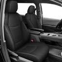 TTX LIGHTING Custom Fit Seat Covers for Toyota Sienna 2021-2025 LE and XLE 8-Passenger, 2nd Row 40/20/40 Bench, Faux Leather Car Seat Cover Full Coverage Set Spill & Stain Proof Black