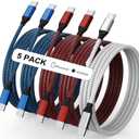 USB C to USB C Cable Nylon Braided 60W 3/3/6/6/10 FT USB Type C Fast Charging Cable for iPhone 17/17 Pro Max/Air/16/16 Plus/16 Pro Max/15/15 Plus/15 Pro Max, MacBook, iPad, Samsung S25/S24/23