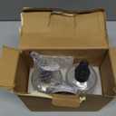 MASADI Soap Dispenser Set with Bamboo Tray, Dish and Hand Soap Lotion Dispenser Set with Wooden Pump for Kitchen and Bathroom Decor for Counter, Modern Vintage Liquid Soap Dispensers (Clear)