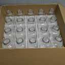 Encheng Vintage Water Bottles,Glass Drinking Bottles 16oz,Clear Beverage Bottle 500ml With Lids For Kombucha,Tea,Glass Bottles For Homemade Drinks,Travel Reusable Juicing Milk Bottle,20 Pack (White)