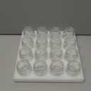 Lawei Set of 16 Mini Mason Jars - 2 Oz Mason Jars Shot Glasses Mason Shooter Glass for Drinks Shot Favors Desserts
