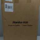 Hanke 24 Inch Checked Luggage Hard Shell Top Opening Aluminum Frame Hardside Medium Suitcase with Spinner Wheels, Durable Rolling Luggage for Men & Women Travel, Caribbean Blue