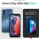 TUDIA Merge Motorola Moto G Play 4G 2024 Case - Dual Layer, Shockproof, Military Grade, Slim, Non-Slip, Heavy Duty Protective Phone Case - Protector Phone Cover - Smokey Pink