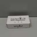 WiFi Extender, Long Range Internet Booster, WiFi Range Extender Covers Up to 12880 Sq. ft & 105 Devices, Dual Band 5GHz/2.4GHz, Supports Ethernet Port, 1200Mbps WiFi Extender, White-zc-BY