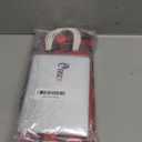 24 Pcs Buffalo Plaid Bags with Tissue Paper, Merry Christmas Santa Claus Kraft Paper Goodie Bags with Handles - Bulk for Christmas Party Supplies