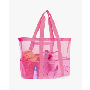 2 Pack Mesh Beach Bag Large Beach Tote for Pool and Swimming Travel Daily