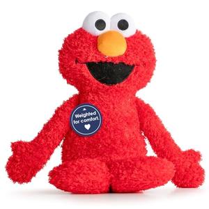 Jay Franco Weighted Sesame Street Plush Pillow Buddy - 2.5 lbs Soft Plushie Stuffed Pillow, 19 Inches, Red - Elmo